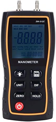 Digitalni diferencijalni manometar ručni mjerač mjerača tlaka plina, mjerni raspon ± 103,42KPA