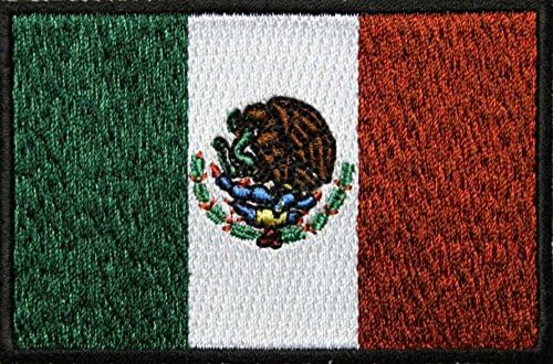 Meksiko zastava potčinjena crnom graničnom flasterom 4,95 dolara s besplatnim teretom iz San Diego kože
