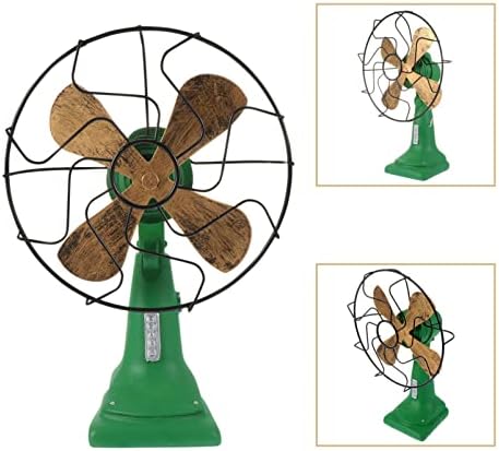 Kreativni ventilator od smole Vintage stolni ventilator ukras od smole Retro stojeći ventilator rekviziti za fotografiranje model ventilatora