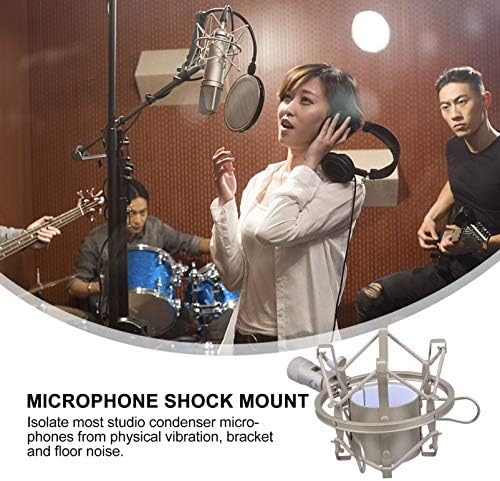 Prijenosni mikrofon Prijenosni mikrofon nosač mikrofona Anti-vibracijska vješalica za mikrofon stezaljka promjera oko 45 mm metalni