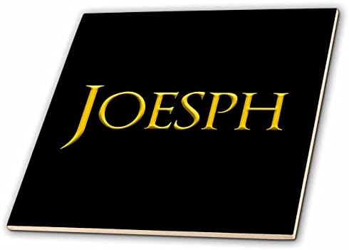 3droz Joesf popularno je muško ime u Americi. Žuta na crnoj poklon pločici