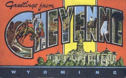 Cheyenne, razglednica Wyoming