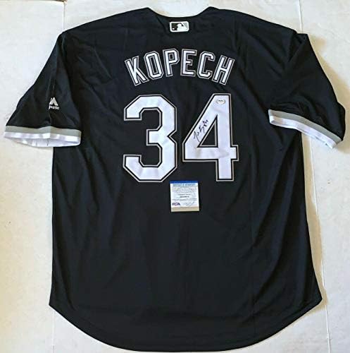 Michael Kopech potpisao Chicago White Sox Black Jersey Autografirani PSA/DNA - Autografirani MLB dresovi