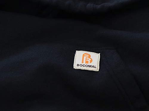 Bocomal fr trenirka fr hoodie pulover i patentni zatvarač prednjih 10,5oz košulja otpornih na kapuljaču