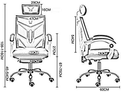 Uredska stolica izbor ergonomska okretna mrežasta stolica s visokim naslonom i naslonom za ruke, stolna stolica s podesivom visinom