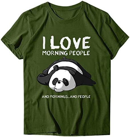 Ženska vrećasta ljetna majica kratkih rukava Panda bluza košulja