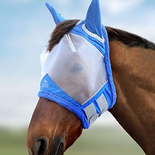 Harrison Hauard 's Konji lete maska UV zaštitna fina mreža s dodatnim vuna mekana na dodir na prvak kože plava' s
