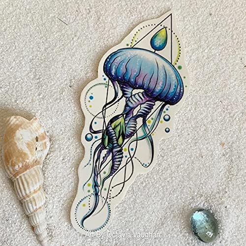 Tetovaža meduza, meduza privremena tetovaža, privremena tetovaža, super slatka meduza za plažu