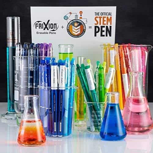 BRISLJIVE gel olovke za višekratnu upotrebu i uvlačiva gel tinta, tanka olovka, različite boje tinte, vrećica od 10 komada i Brisljiva