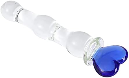 Aptitan Blue Heart Novilties Glass dildo kristalni penis staklo zadovoljstvo štapić ženski masturbator seksualna igračka
