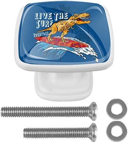 Dino surf ladica povlači ručke ormar toaletni stolić ručka komoda povlači ručku s vijcima 4pcs