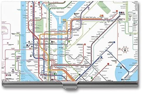 Njujorška kartica podzemne željeznice držač poslovne osobne iskaznice profesionalni metalni džep organizator za personalizirane kartice