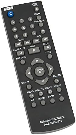 New AKB33659510 Replace Remote fit for LG DVD Player DP122 DP520 DP522 DVX340 DVX350 DVX352 DVX380 DVX390 DVX392 DVX440 DVX450 DVX452