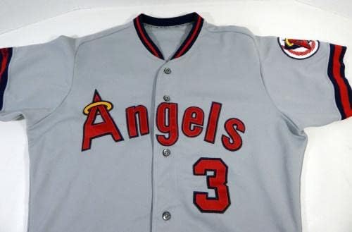 1991. Kalifornijski anđeli Gary Gaetti 3 Igra je koristio sivi Jersey 46 DP14425 - Igra korištena MLB dresova