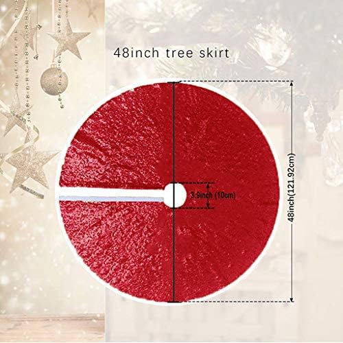 Juya Delight božićno drvce suknja suknja od drveta suknja 48-inčna crvena