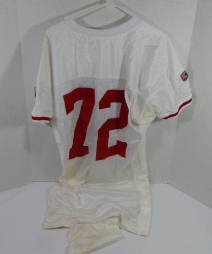 1995. San Francisco 49ers Oliver Barnett 72 Igra izdana White Jersey 52 DP34386 - Nepotpisana NFL igra korištena dresova