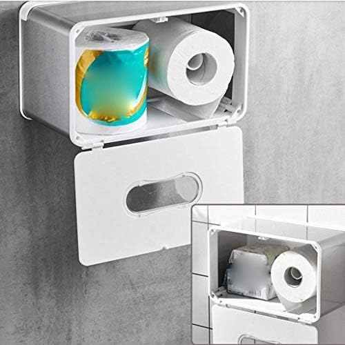 SCDZS vodootporni kreativni držač valjaka - zidni montiran bez bušenja, jednostavan za ugradnju stabilnog držača toaletnog papira