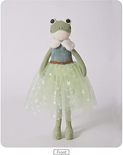 ZCPace Kawaii Alice Frog Plish igračka sa zelenom suknjom mekana punjena životinjska žaba Plushie jastuk lutka 15 ''
