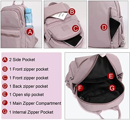 SUNWEL MODSKI SLING TAG Mini Backpack Casual DayPack s odvojivim pom pomnim počanjem za žene za žene