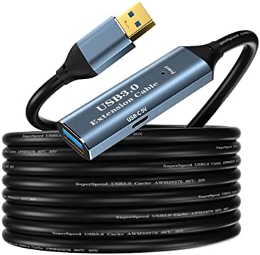 SS · Produžni kabel GRGB USB 3.0 dužine 16,4 ft, aktivni produžni kabel tipa A od muškaraca i žena s 1 dodatnim chipsetom, pojačivačem