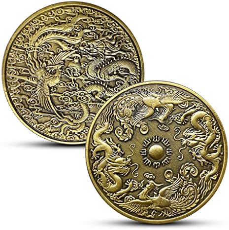 Zmaj i Phoenix Chengxiang Gold and Silver Coins vjenčani poklon Komemorativni novčić Zodiac Zmaj i Phoenix povratak poklon poklon ljubav