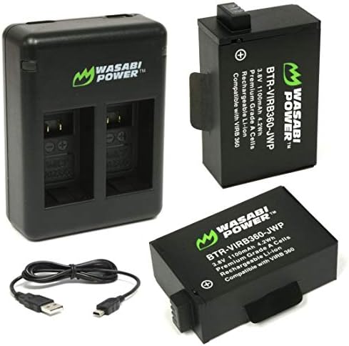 Wasabi napajanja i dvostruki USB punjač za Garmin Virb 360 i Garmin 010-12521-10