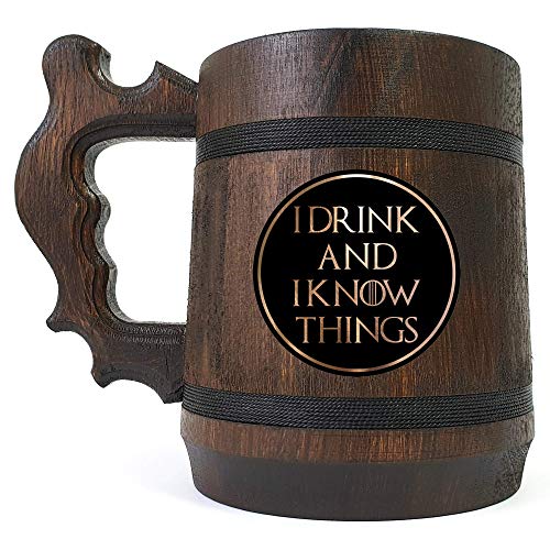 Pijem i znam stvari pivske šalice, dobila šalicu, dobila je poklon za muža, inspirirana Tyrion Lannister, dobila je Stein