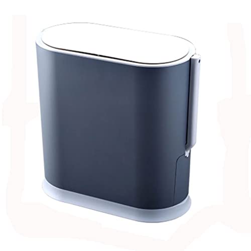 Pametna kanta za smeće od 8 inča kućni indukcijski Vodootporni toaletni poklopac toaletna četka ugrađena košara za smeće s papirnatim