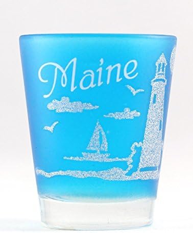 Neonska morska čaša s mat završnom obradom u Maine stilu