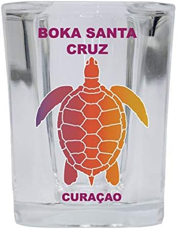 Boco Santa Cruz Curacao dizajn suvenira duge kornjače kvadratna čaša