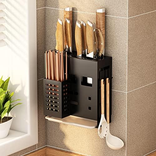 Kuhinjska polica za police za noževe na zidu polica za odlaganje štapića bez perforacije odvodni stalak radna ploča zidni stalak za