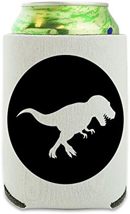 Dinosaur Tyrannosaurus Rex Black White Can Cooler - Zagrljaj za pijnu rukav zagrljaj koji se može srušiti izolator - Piće izolirani