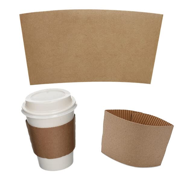 Čahure za šalice za kavu od 10 do 20 do 500. Ekološki prihvatljive jednokratne kartonske vrećice za tople napitke. Odgovara 10 12 16