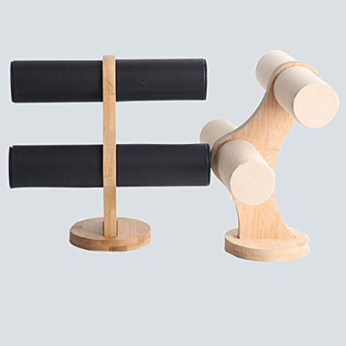 2-slojni bambusov drveni stalak za narukvicu držač za nakit držač za prikaz Ogrlica organizator