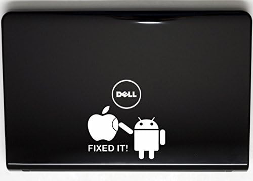 Android ga je popravio! - 5 1/2 x 3 3/4 Izrezati vinil naljepnicu za prozore, automobile, kamione, kutije za alate, prijenosna računala,