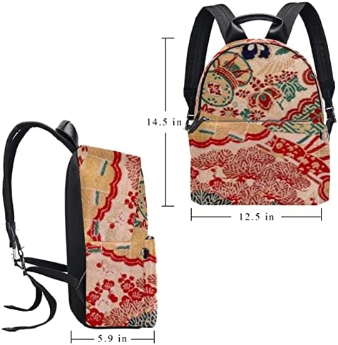 VBFOFBV PUTOVANJE RUKSAK za žene, planinarski ruksak na otvorenom Sportsak, casual Daypack, japanski cvjetni ventilator Cypress Phoenix