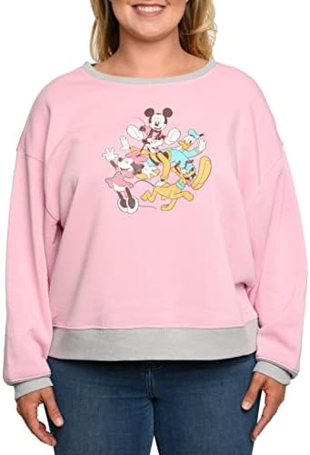Disney Womens plus veličina Mickey Minnie Mouse Donald Goofy Lagana dukserica