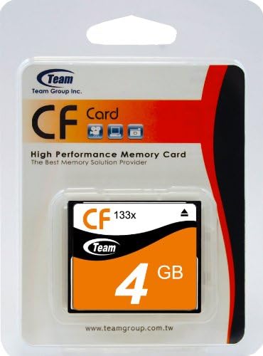 Memorijska kartica Team CF kapaciteta 4 GB sa visokim performansama 133x za Panasonic Cool Shot NVDCF50 NV-DCF50 NVDCF5E. Ova karta