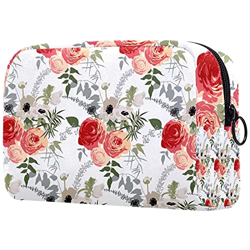 Toaletna torba kozmetička putnička šminka Organizator vrećica vrećica s patentnim zatvaračem cvjetni uzorak za putničke dodatke Essentials