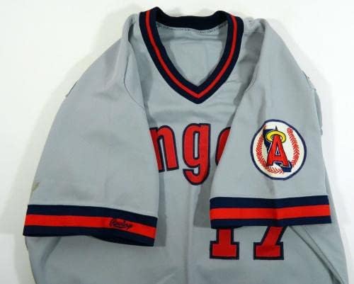 1988. Kalifornijski anđeli Jack Lazorko 17 Igra izdana Grey Jersey USA FLAG P REM 1 - Igra korištena MLB dresova