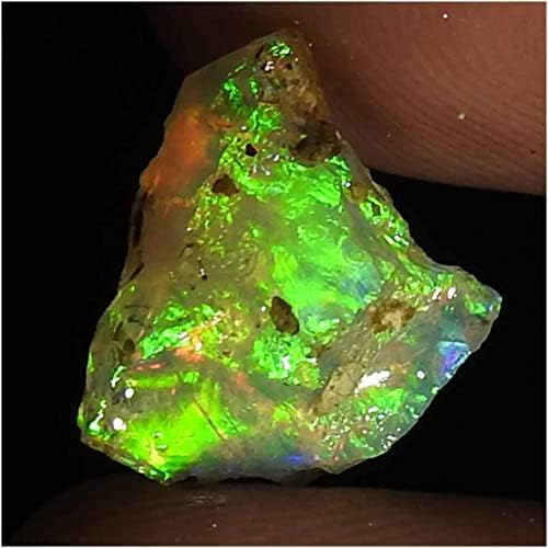 Jewelgemscraft ™ 02.90cts. Ultra vatreni sirovi opalni kamen, prirodni grubi, kristali s draguljima, etiopska opalna stijena, zalihe