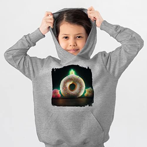 Magic Donut Kids 'Spužva runa Hoodie - Hoodie Art Food Art - Svijetla hoodie za djecu