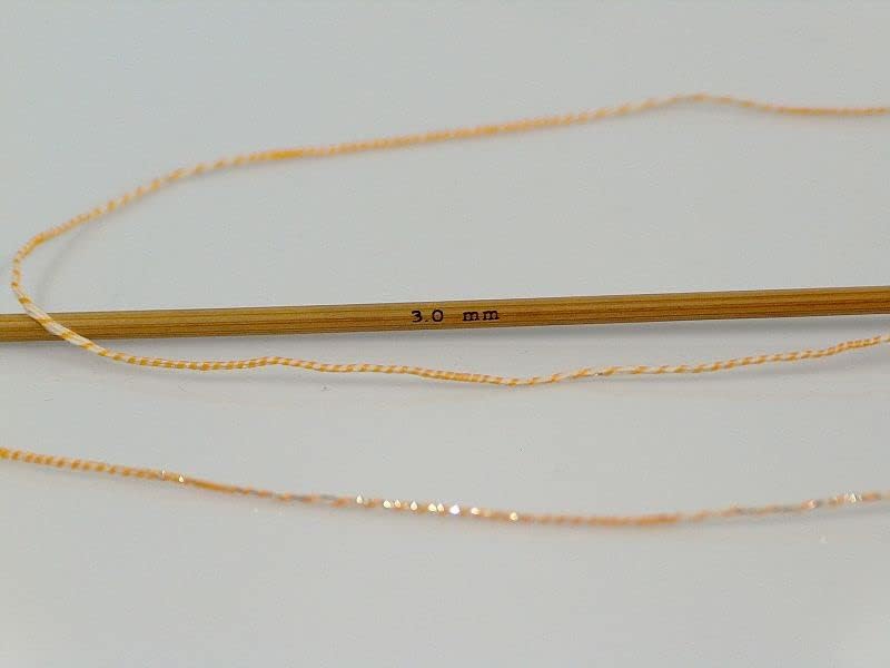 Ledena pređa-fina Sportska pamučna pređa s laganim metalnim naglaskom-50 grama 165 metara 68406 narančasta, zlatna