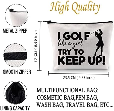 Jxgzso golf dama I golf poput djevojke pokušava držati kozmetičku torbu za golf poklon golf pribor poklon za mamu golfer